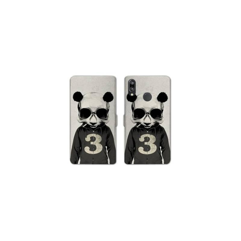 Housse cuir portefeuille Samsung Galaxy A20e Decale Panda