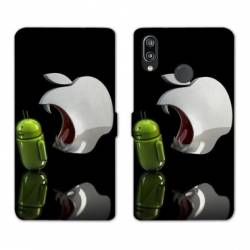 Housse cuir portefeuille Samsung Galaxy A20e Pomme dent