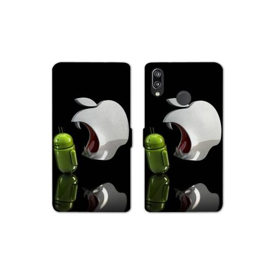 Housse cuir portefeuille Samsung Galaxy A20e Pomme dent