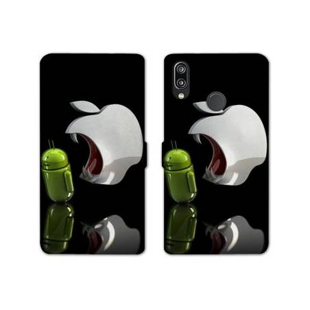 Housse cuir portefeuille Samsung Galaxy A20e Pomme dent