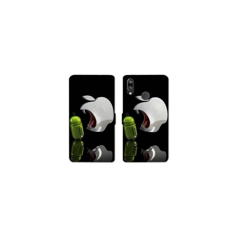 Housse cuir portefeuille Samsung Galaxy A20e Pomme dent