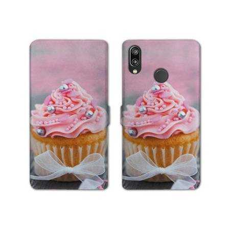 Housse cuir portefeuille Samsung Galaxy A20e Cupcake