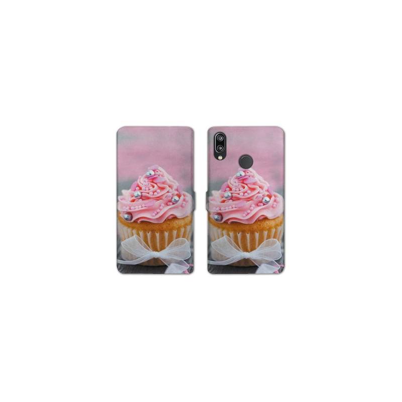 Housse cuir portefeuille Samsung Galaxy A20e Cupcake