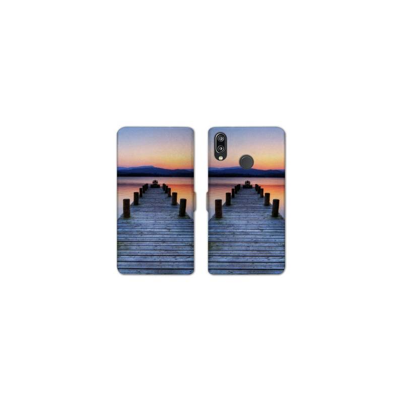 Housse cuir portefeuille Samsung Galaxy A20e Ponton