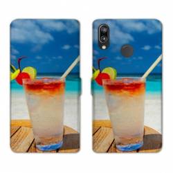 Housse cuir portefeuille Samsung Galaxy A20e Cocktail