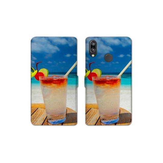 Housse cuir portefeuille Samsung Galaxy A20e Cocktail