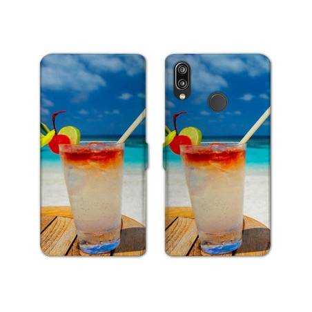 Housse cuir portefeuille Samsung Galaxy A20e Cocktail