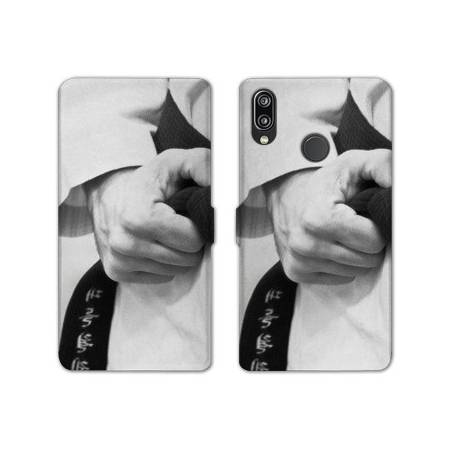 Housse cuir portefeuille Samsung Galaxy A20e Judo Kimono