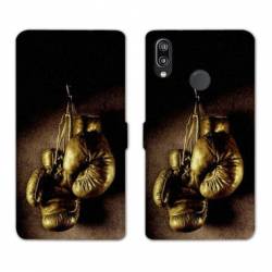 Housse cuir portefeuille Samsung Galaxy A20e Boxe gant vintage