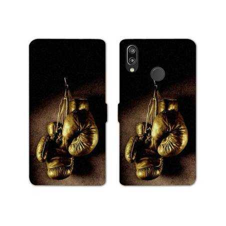 Housse cuir portefeuille Samsung Galaxy A20e Boxe gant vintage