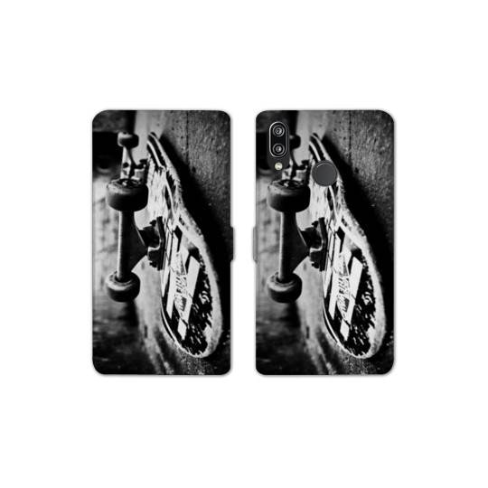 Housse cuir portefeuille Samsung Galaxy A20e Skate Vintage