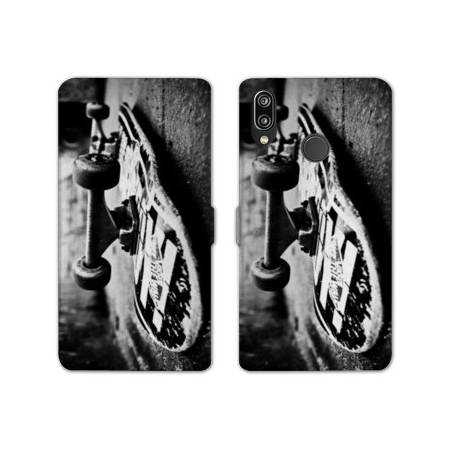 Housse cuir portefeuille Samsung Galaxy A20e Skate Vintage