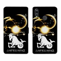 Housse cuir portefeuille Samsung Galaxy A20e signe zodiaque Capricorne