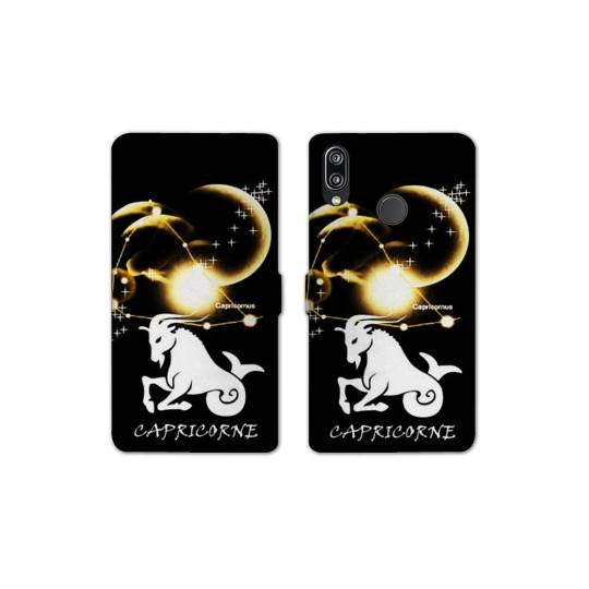 Housse cuir portefeuille Samsung Galaxy A20e signe zodiaque Capricorne