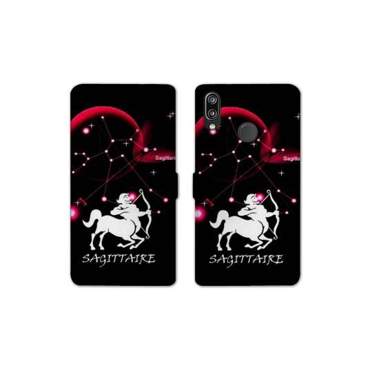 Housse cuir portefeuille Samsung Galaxy A20e signe zodiaque Sagittaire