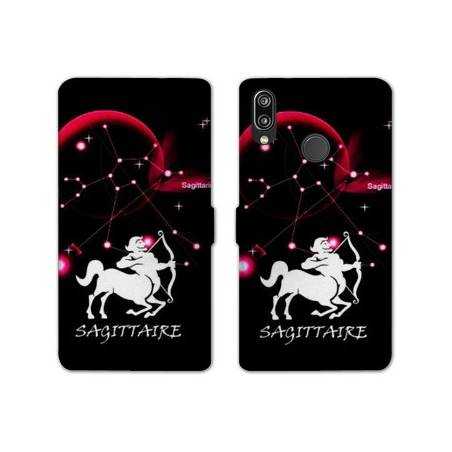 Housse cuir portefeuille Samsung Galaxy A20e signe zodiaque Sagittaire