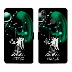 Housse cuir portefeuille Samsung Galaxy A20e signe zodiaque Vierge