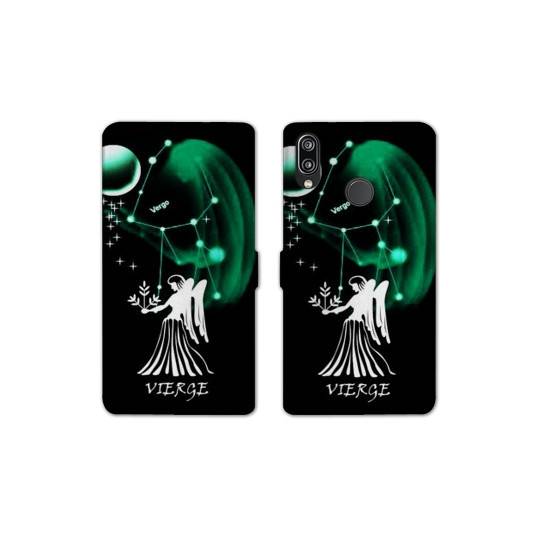 Housse cuir portefeuille Samsung Galaxy A20e signe zodiaque Vierge