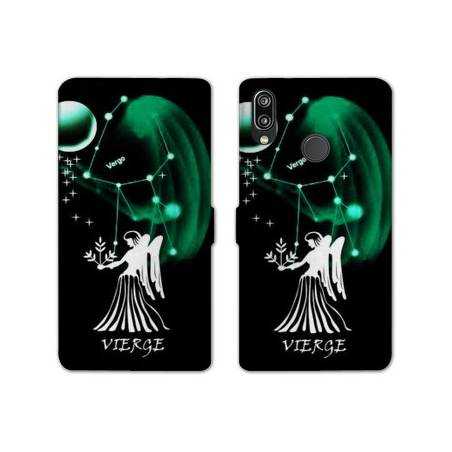 Housse cuir portefeuille Samsung Galaxy A20e signe zodiaque Vierge