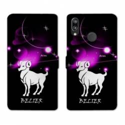 Housse cuir portefeuille Samsung Galaxy A20e signe zodiaque Bélier