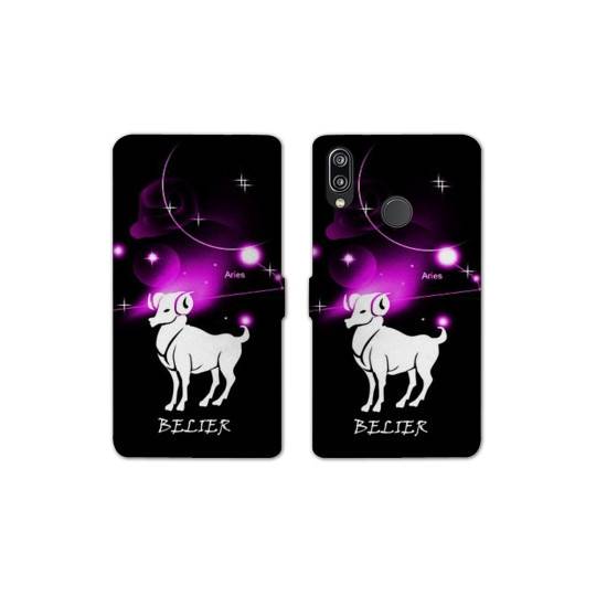 Housse cuir portefeuille Samsung Galaxy A20e signe zodiaque Bélier