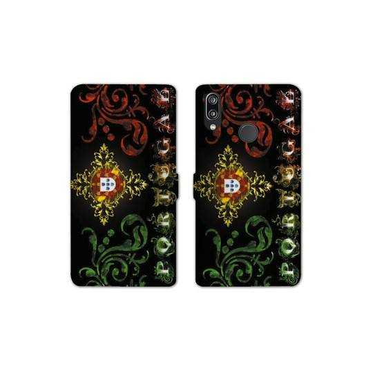 Housse cuir portefeuille Samsung Galaxy A20e Portugal Arabesque