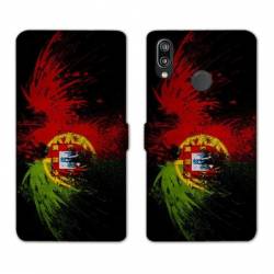 Housse cuir portefeuille Samsung Galaxy A20e Portugal Aigle