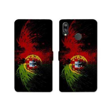 Housse cuir portefeuille Samsung Galaxy A20e Portugal Aigle