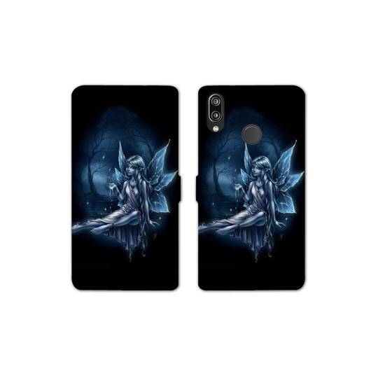 Housse cuir portefeuille Samsung Galaxy A20e Fee Bleu