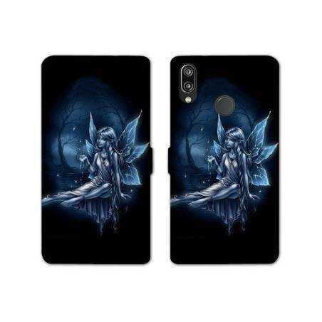 Housse cuir portefeuille Samsung Galaxy A20e Fee Bleu