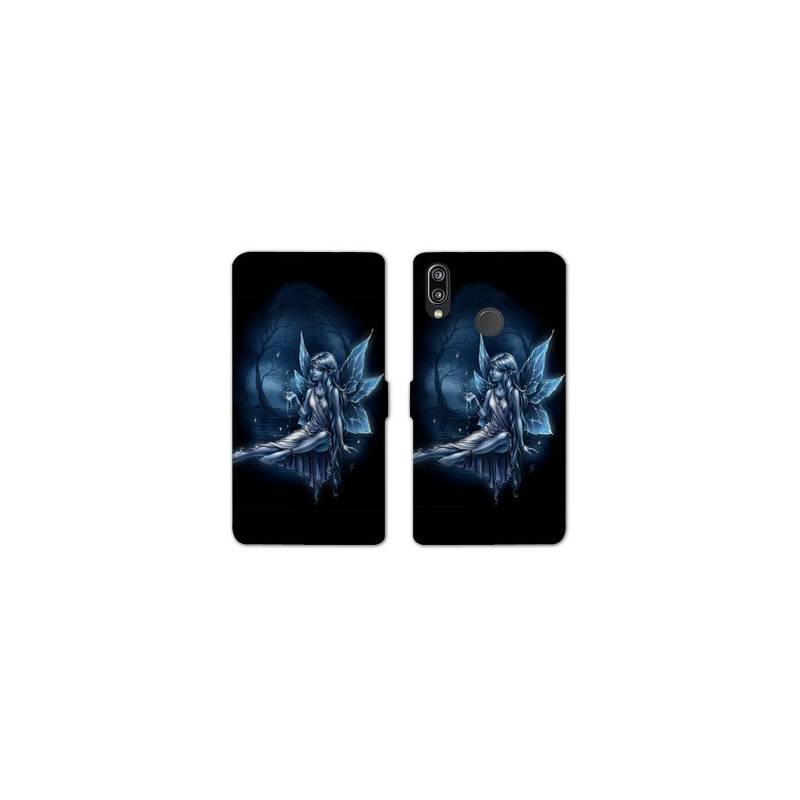 Housse cuir portefeuille Samsung Galaxy A20e Fee Bleu