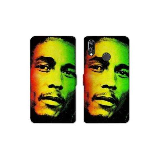 Housse cuir portefeuille Samsung Galaxy A20e Bob Marley 2