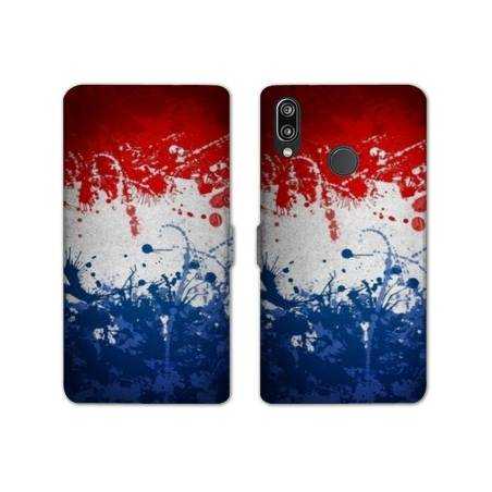 Housse cuir portefeuille Samsung Galaxy A20e France Eclaboussure
