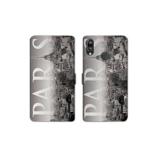 Housse cuir portefeuille Samsung Galaxy A20e France Paris Vintage