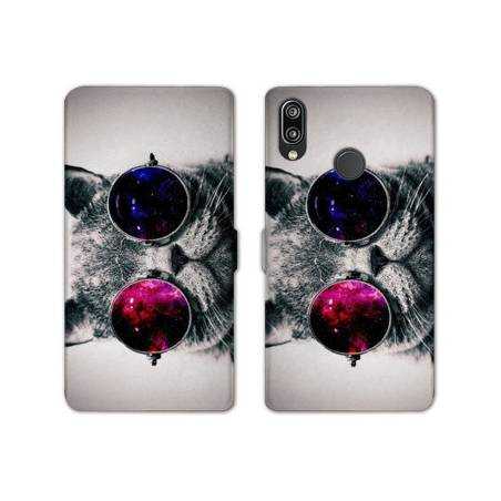 Housse cuir portefeuille Samsung Galaxy A20e Chat Fashion