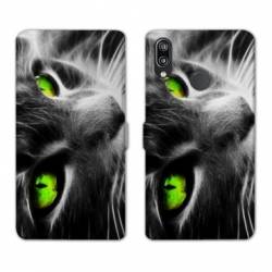 Housse cuir portefeuille Samsung Galaxy A20e Chat Vert