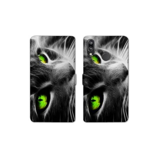 Housse cuir portefeuille Samsung Galaxy A20e Chat Vert