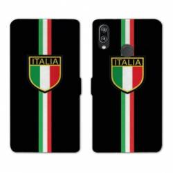 Housse cuir portefeuille Samsung Galaxy A20e Italie 3
