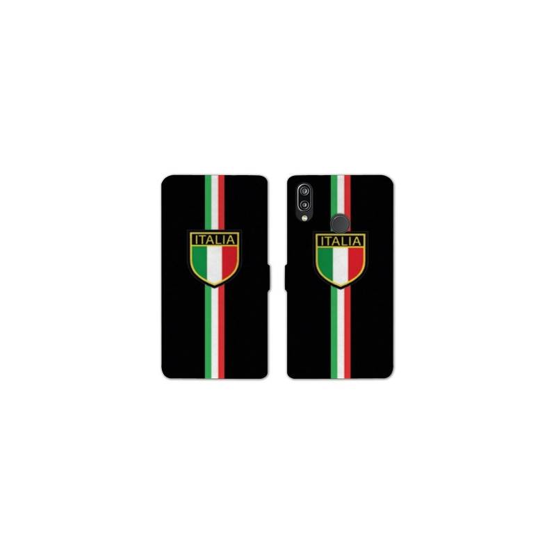 Housse cuir portefeuille Samsung Galaxy A20e Italie 3