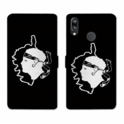 Housse cuir portefeuille Samsung Galaxy A20e Corse