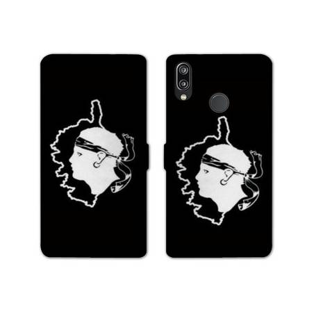 Housse cuir portefeuille Samsung Galaxy A20e Corse