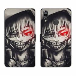 Housse cuir portefeuille Samsung Galaxy A20e Manga kaneki