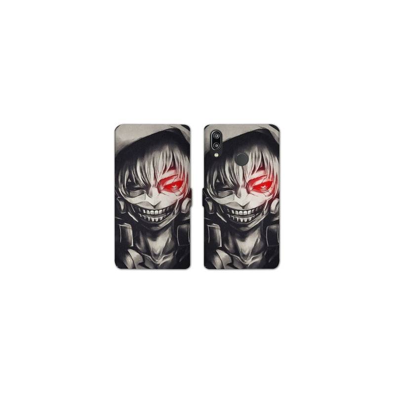 Housse cuir portefeuille Samsung Galaxy A20e Manga kaneki