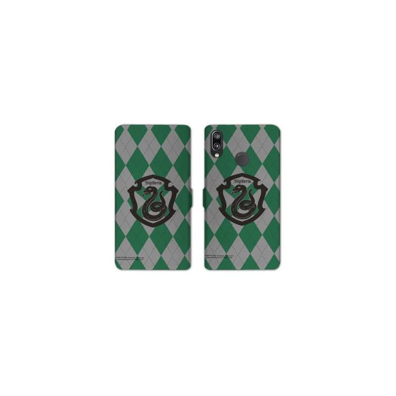 Housse cuir portefeuille Samsung Galaxy A20e WB License harry potter ecole Slytherin