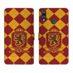 Housse cuir portefeuille Samsung Galaxy A20e WB License harry potter ecole Griffindor