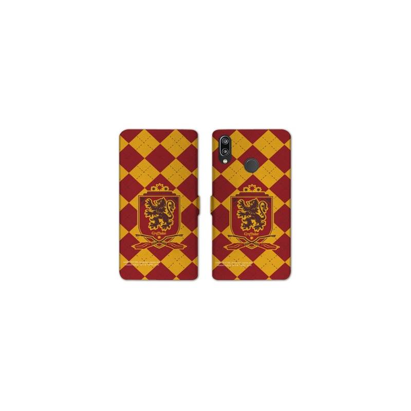 Housse cuir portefeuille Samsung Galaxy A20e WB License harry potter ecole Griffindor
