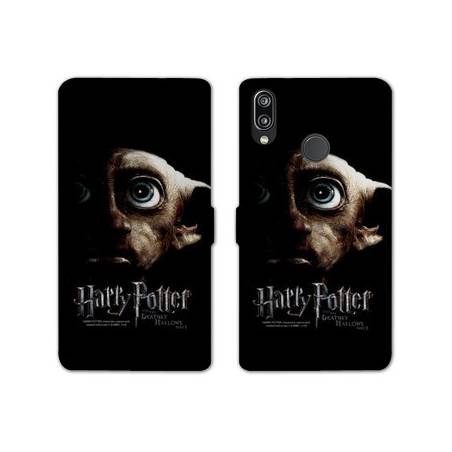 Housse cuir portefeuille Samsung Galaxy A20e WB License harry potter dobby Hollows