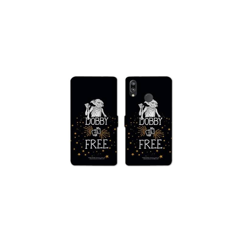 Housse cuir portefeuille Samsung Galaxy A20e WB License harry potter dobby Free N