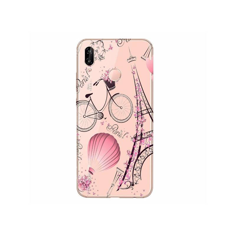 Coque transparente Samsung Galaxy A20e Paris mongolfiere