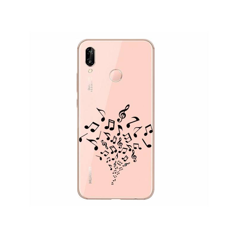 Coque transparente Samsung Galaxy A20e note musique